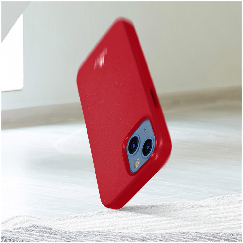 Cover Iphone 13 Mini Silicone Effetto Brillante Pearl Jelly Mercury Rossa - Foto 2