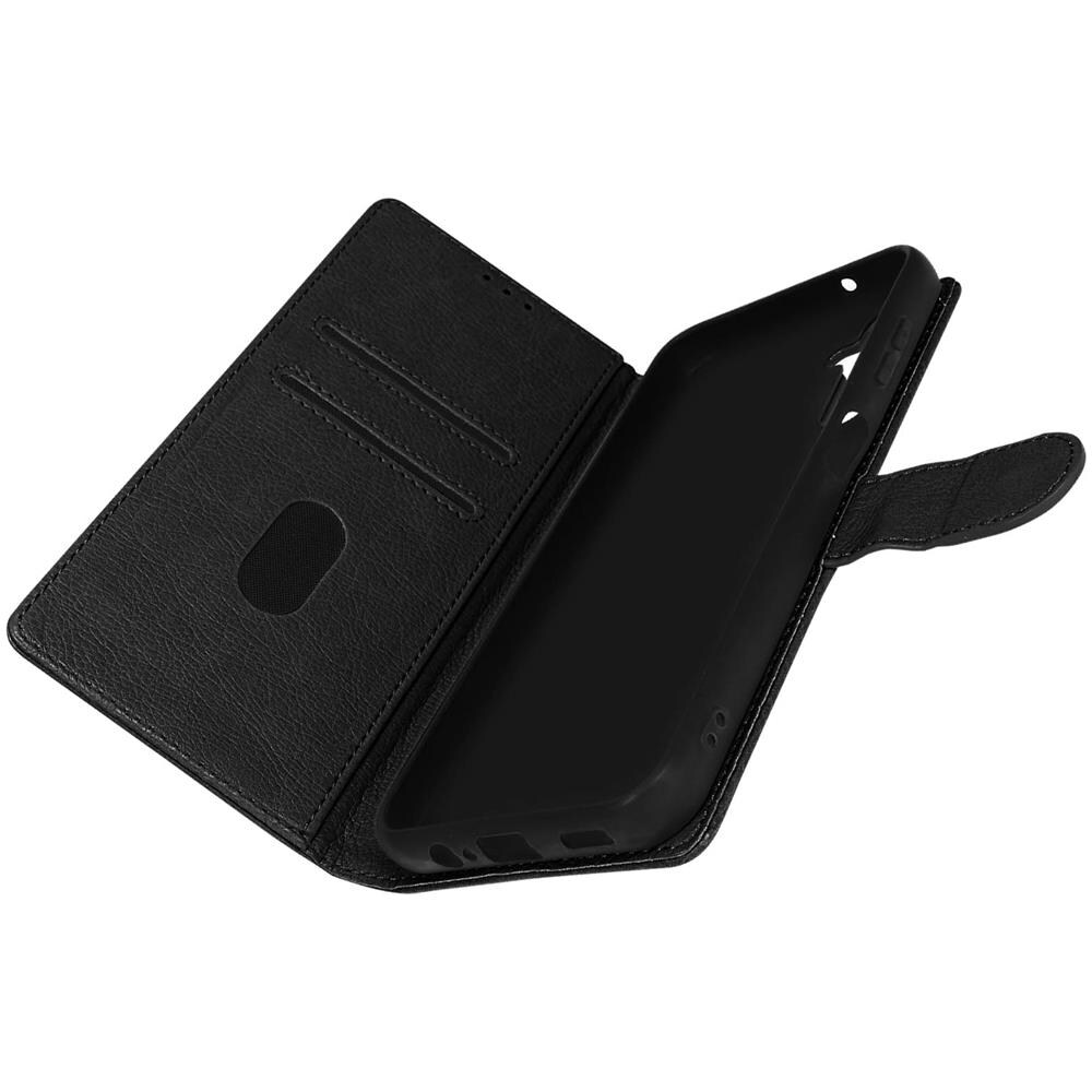 Custodia Per Samsung Galaxy A14 4g E 5g, Portacarte E Funzione Supporto Nera - Foto 2