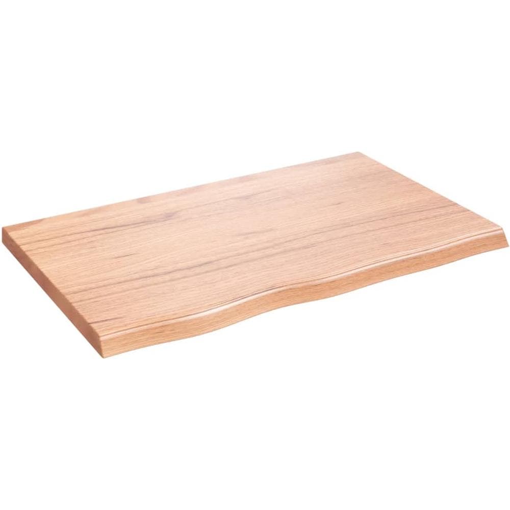Piano Tavolo Marrone 80x50x (2-4) cm Massello Rovere Trattato - Foto 2