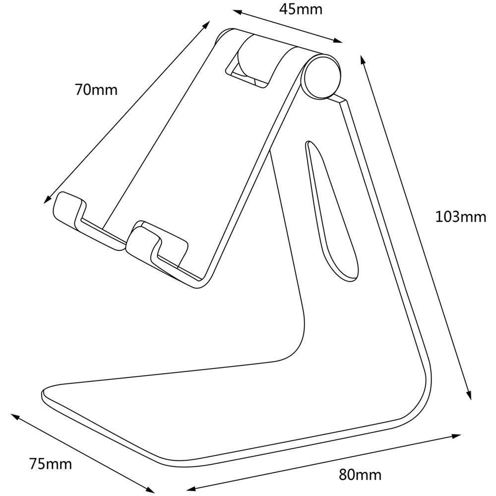 MS1PM-083 supporto per personal communication Supporto passivo Telefono cellulare /smartphone, Tablet /UMPC Grigio - Foto 7