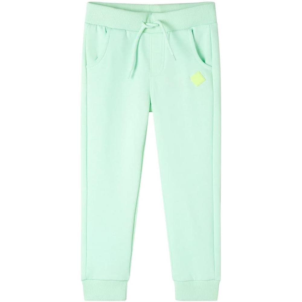 Pantaloni Tuta per Bambini Verde Brillante 128 - Foto 1