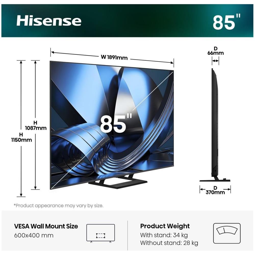 85U79SE TV 2,16 m (85") 4K Ultra HD Smart TV Wi-Fi Nero - Foto 13