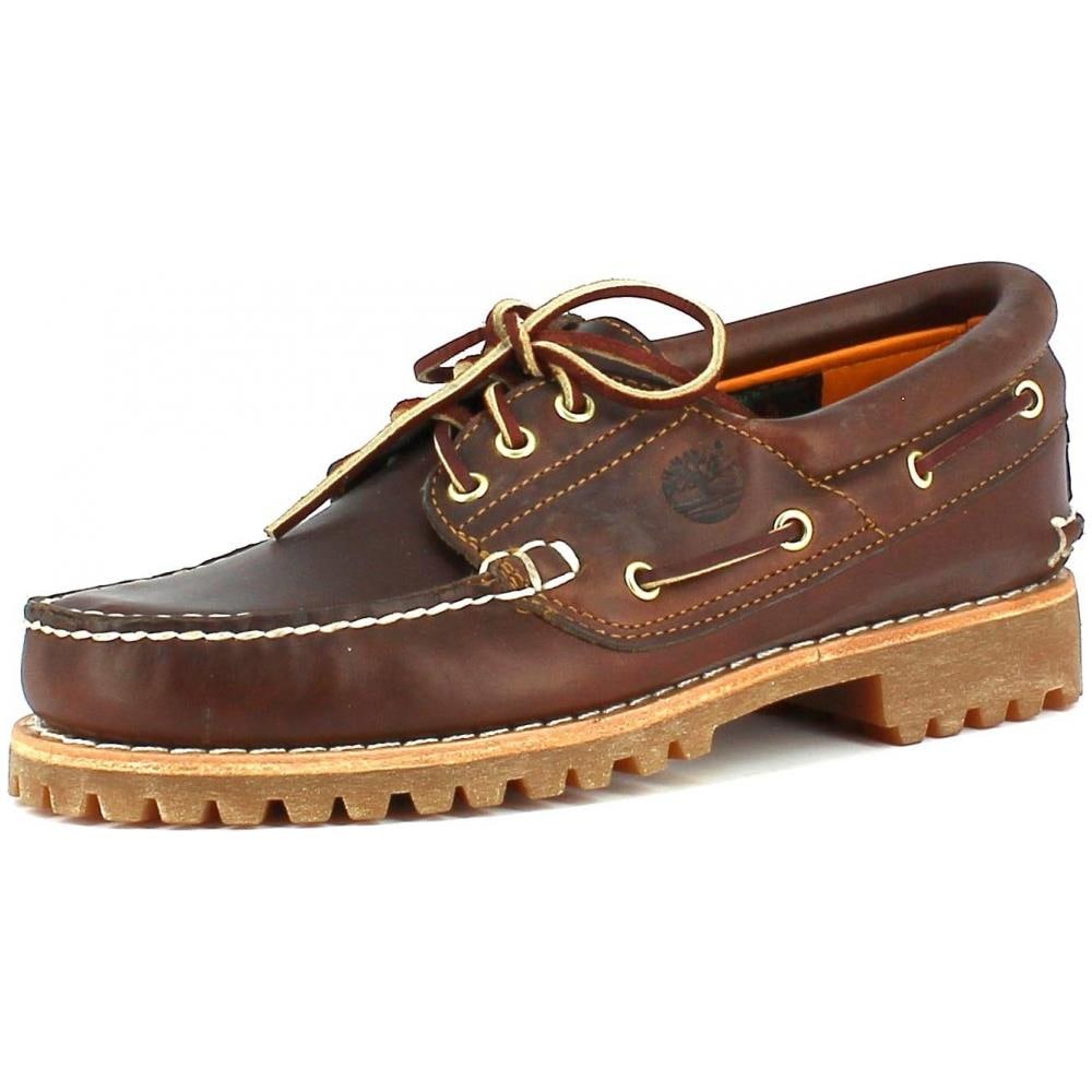 Traditional Hs 3 Eye Lug Mocassini Uomo Pelle Marroni 40 - Foto 1