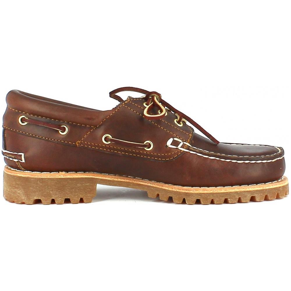 Traditional Hs 3 Eye Lug Mocassini Uomo Pelle Marroni 40 - Foto 2