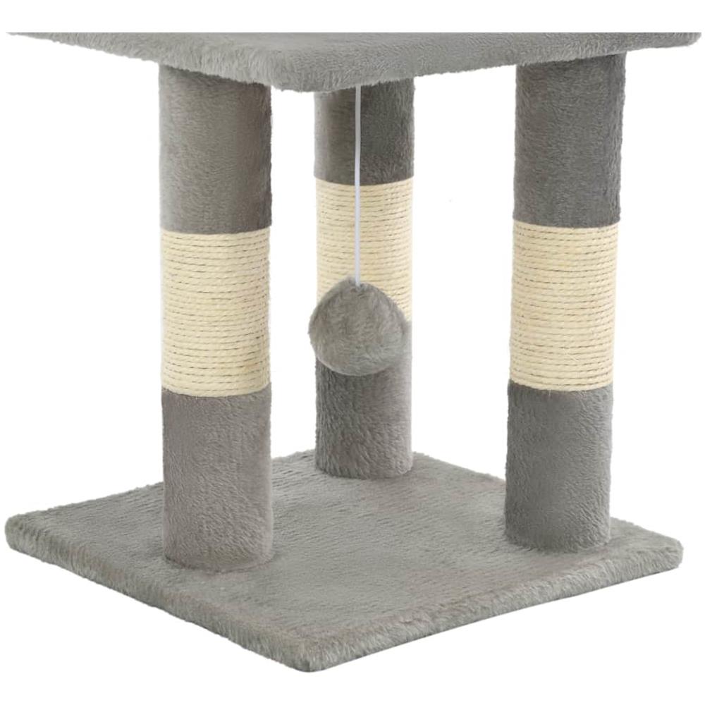 Albero Per Gatti Con Tiragraffi In Sisal 65 Cm Grigio - Foto 7