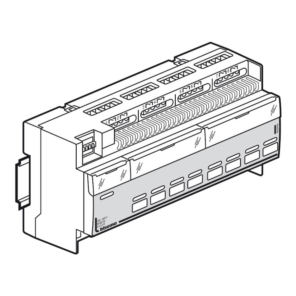 Attuatore Scs 8x16a 10din - Foto 1
