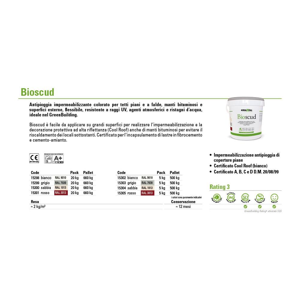 Bioscud Bianco 20 Kg. Impermeabilizzante Antipioggia Per Coperture Piane. - Foto 1