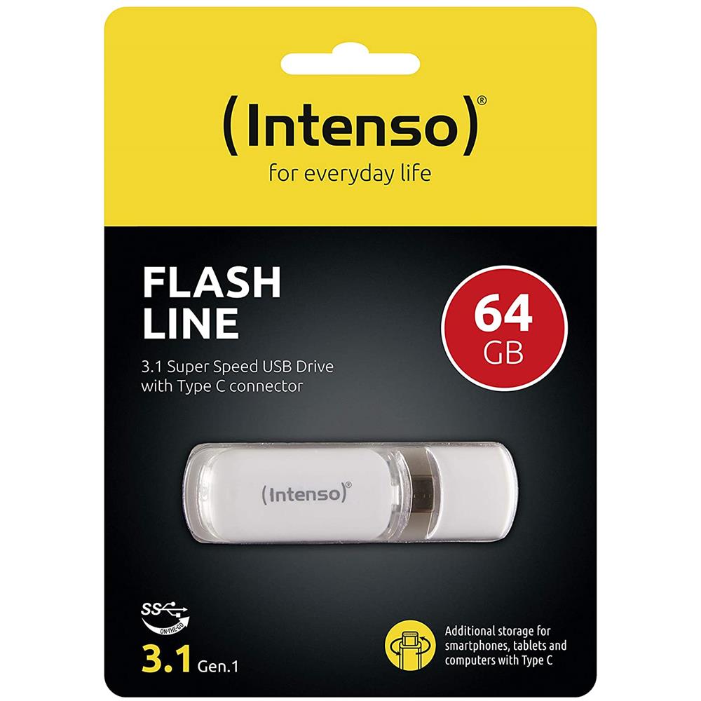 Chiavetta USB 64 GB Flash Line Interfaccia USB 3.0 Colore Bianco - Foto 2