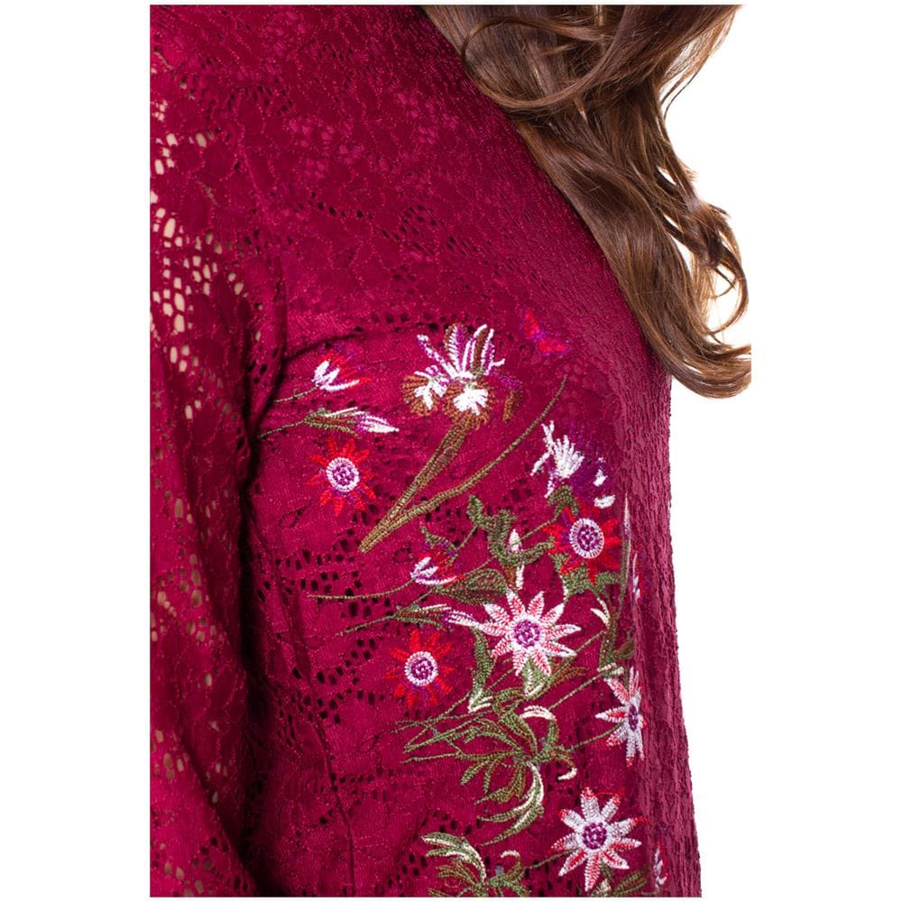 Marchio: Desigual - Genere: Donna - Tipologia: Blouse - Colore: Bordeaux, Taglia: Xs - Foto 2
