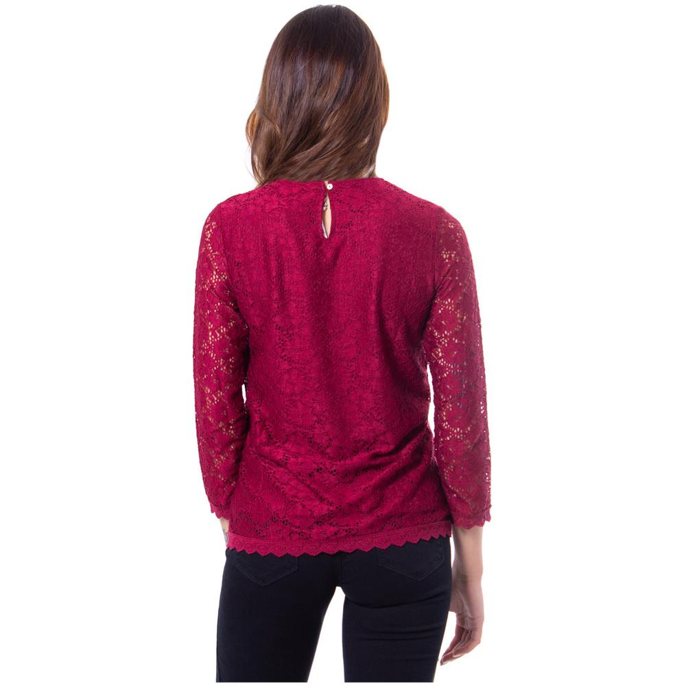 Marchio: Desigual - Genere: Donna - Tipologia: Blouse - Colore: Bordeaux, Taglia: Xs - Foto 3