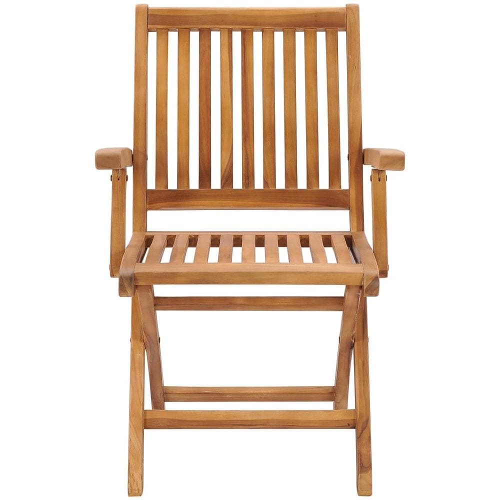 Sedie da Giardino Pieghevoli 6 pz in Legno Massello di Teak - Foto 3