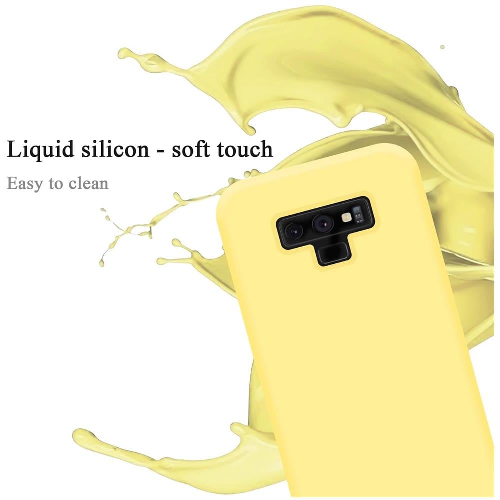 Custodia Compatibile Con Samsung Galaxy Note 9 In Liquid Giallo - Coperchio Protettivo In Silicone Tpu Flessibile - Foto 2