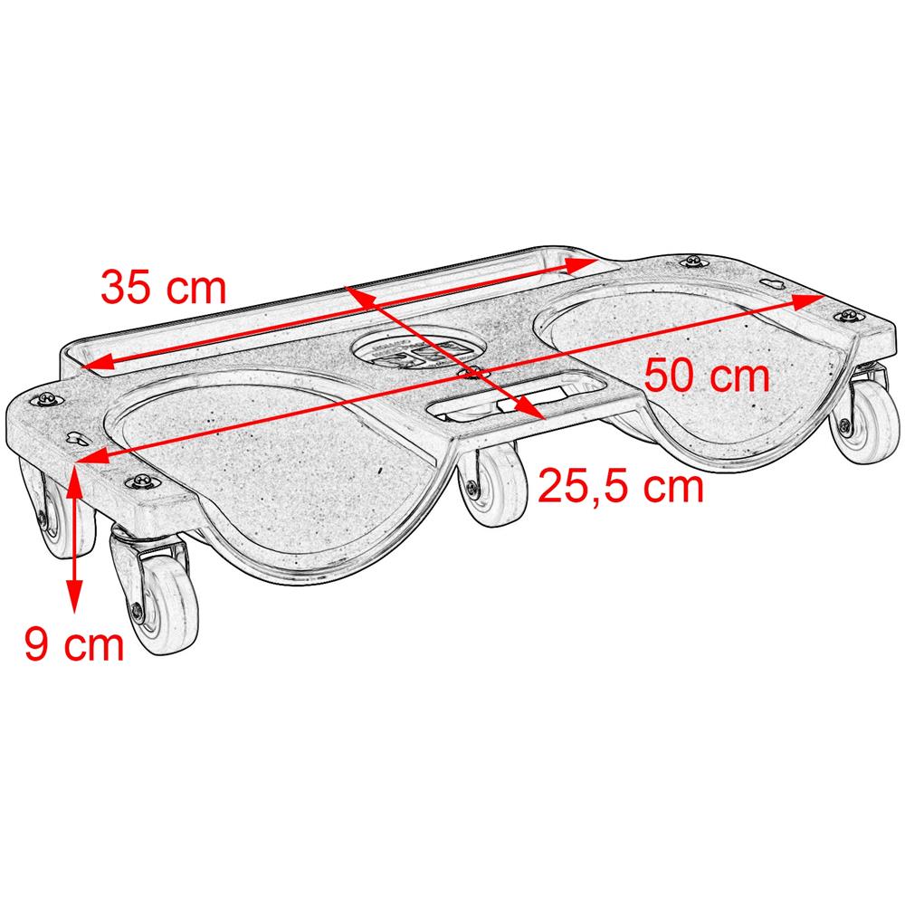 Carrello Poggia Ginocchia Mobile Officina Meccanico Ruote Riparazioni Auto Moto - Foto 4