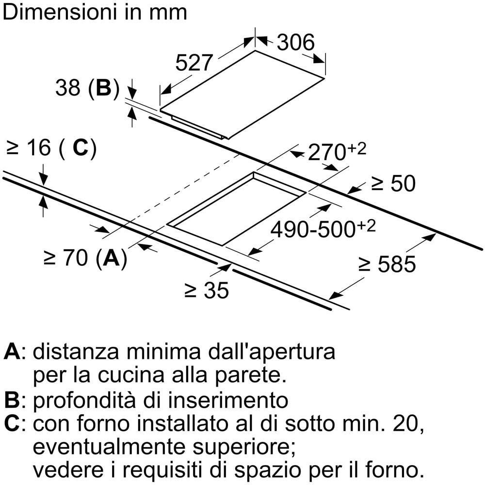 Piano Cottura PKF375FP2E Elettrico 2 Zone Cottura da 30.6 cm Colore Nero - Foto 5