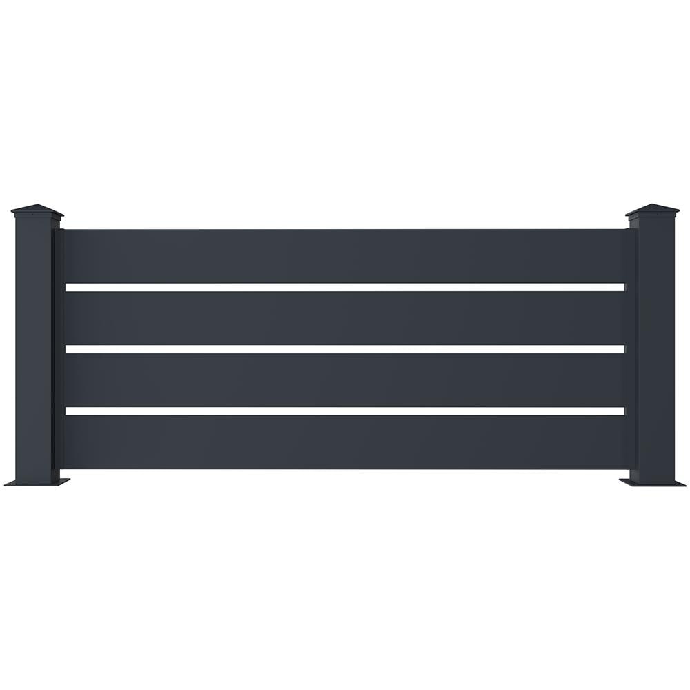 Recinzione In Alluminio Vogel 190h90 Grigio - Foto 1