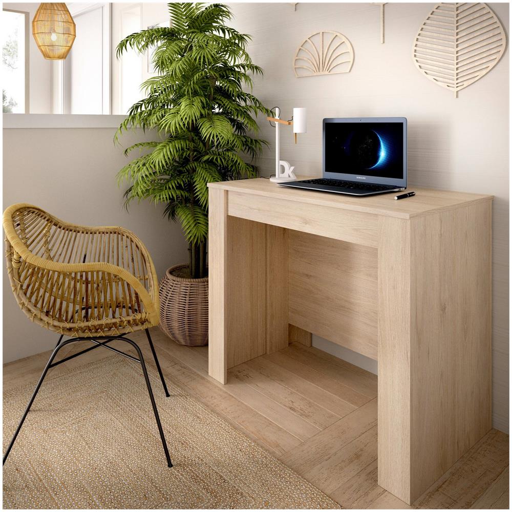 Tavolo Allungabile Cognolo, Consolle Estensibile Multiposizione, Tavolo Da Pranzo Multiuso, 54/239x90h77 Cm, Rovere - Foto 1