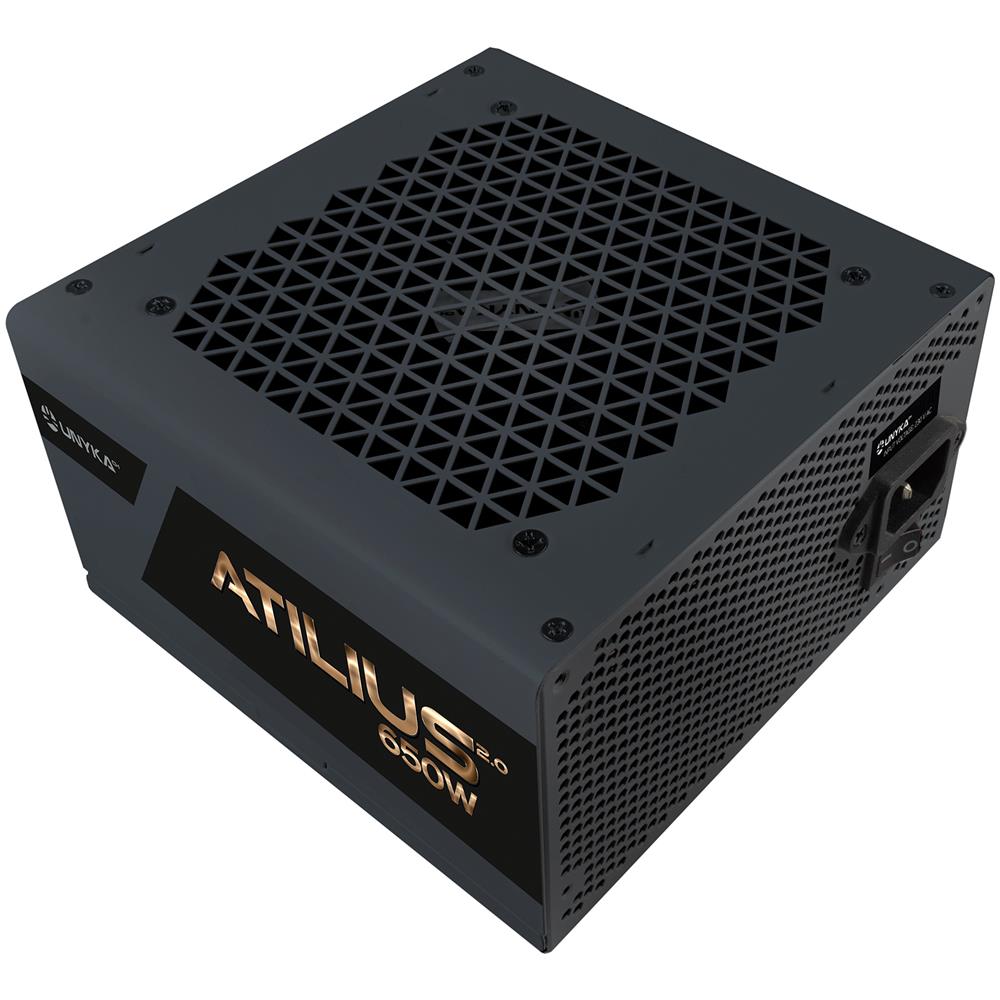 ATX Atilius 2.0 Black 650W 80+ Bronze alimentatore per computer 20+4 pin ATX Nero - Foto 1
