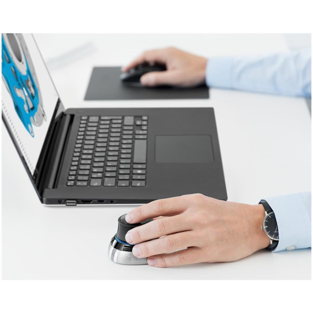 SpaceMouse Wireless Kit 2 mouse Universale Mano destra RF Wireless + Bluetooth + USB Type-A Ottico - Foto 5