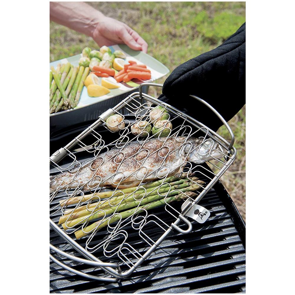 Cestino di Cottura Grande Compatibile con la Maggior Parte dei Barbecue 6471 - Foto 10