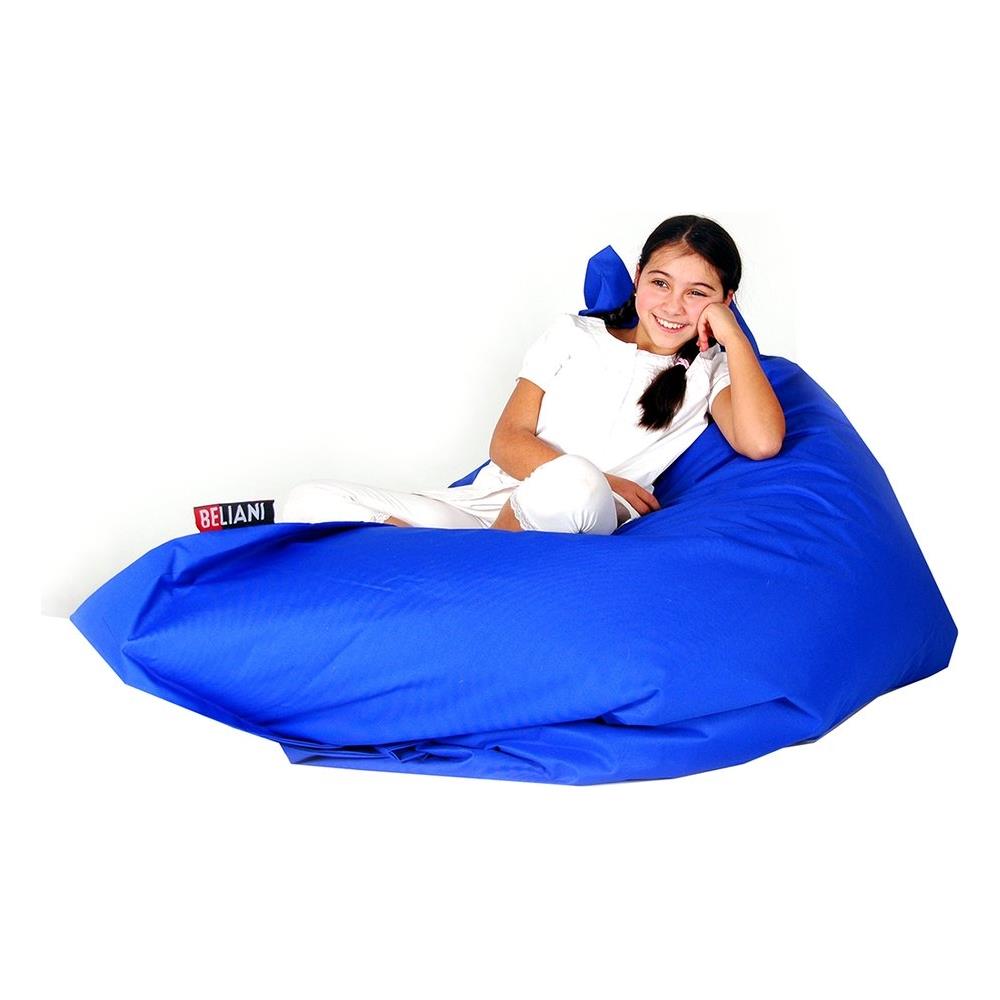 Poltrona Sacco Impermeabile In Poliestere Blu 140x180cm - Foto 1