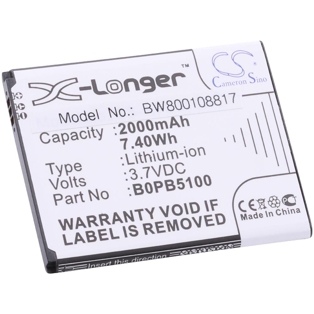 Li-ioni Batteria 2000mah (3.7v) Per Cellulare Smartphone Telefono Htc 516, D316, D316d, D516, D516c, D516d, D516t, D516w Come B0pb5100, 5360570. - Foto 1