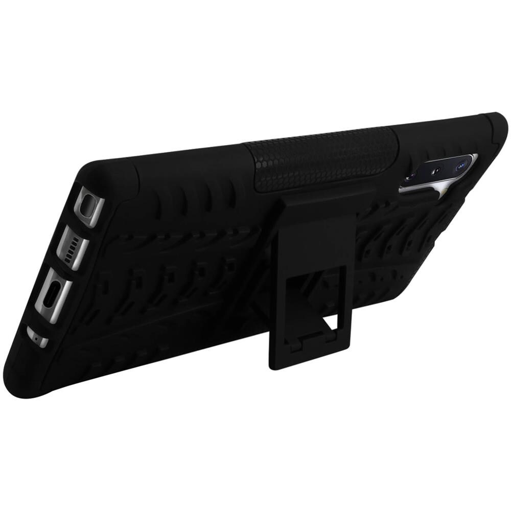 Cover Samsung Galaxy Note 10 Antishock Protezione + Supporto Integrato Nero - Foto 2
