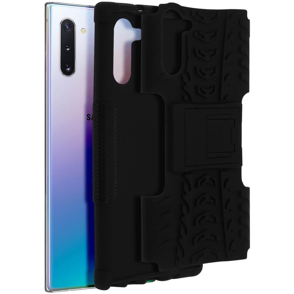 Cover Samsung Galaxy Note 10 Antishock Protezione + Supporto Integrato Nero - Foto 1