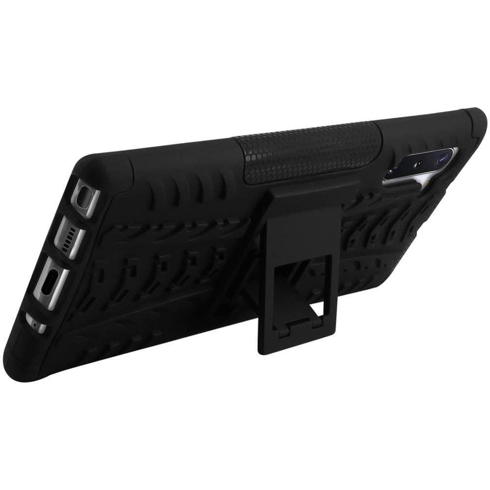 Cover Samsung Galaxy Note 10 Antishock Protezione + Supporto Integrato Nero - Foto 10