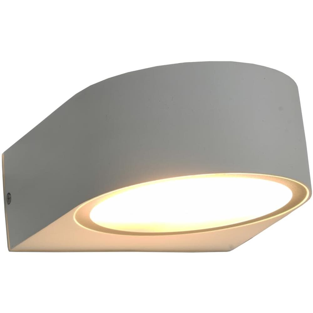 Lampade Da Parete Da Esterno 2 Pz 11 W Bianche Rotonde - Foto 2