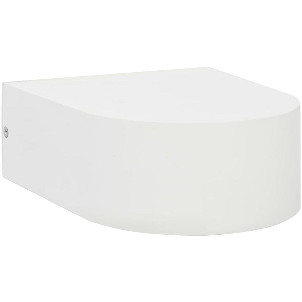 Lampade Da Parete Da Esterno 2 Pz 11 W Bianche Rotonde - Foto 6