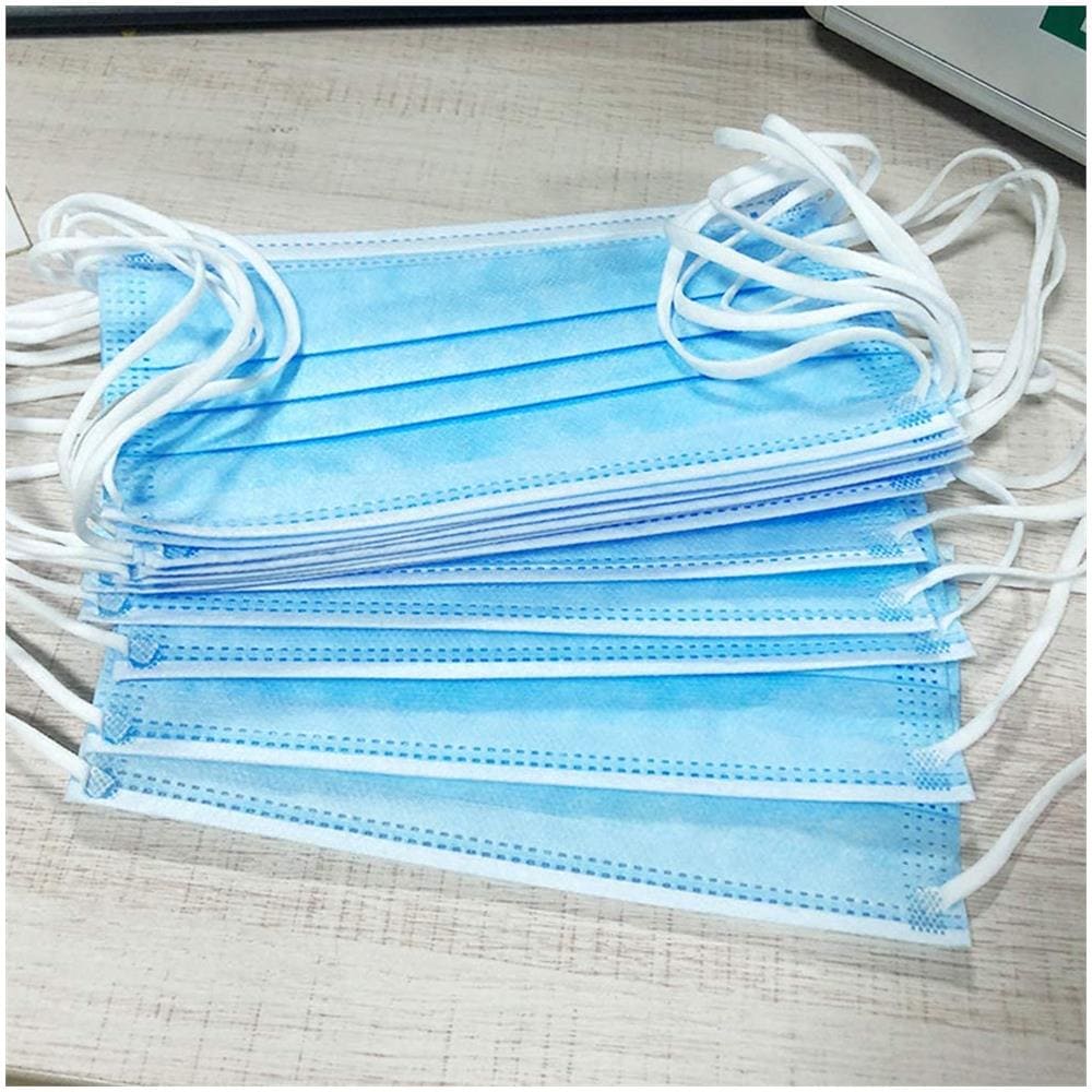 Maschere Per Il Viso Monouso Con Orecchio Medico Maschere Chirurgiche Traspiranti E Confortevoli 3 Strati (50 Pezzi)  - Foto 3