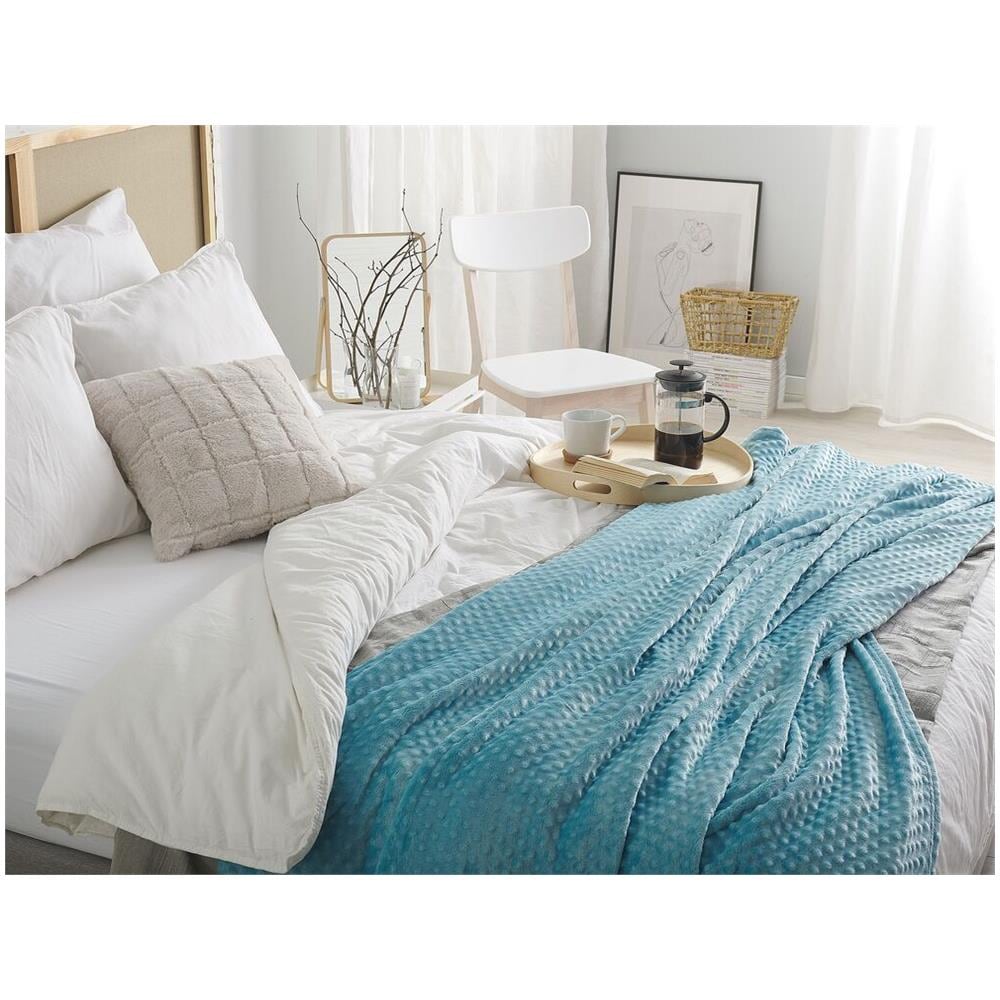 Coperta Color Azzurro 150 X 200 Cm Samur - Foto 2