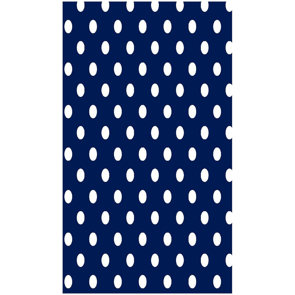 Tappeto Stampato Classic Dots 1 - Geometrico - Arredo - Antiscivolo - Da Soggiorno, Salotto, Camera - Blu, Bianco In Poliestere, Cotone, 60 X 100 Cm - Foto 1