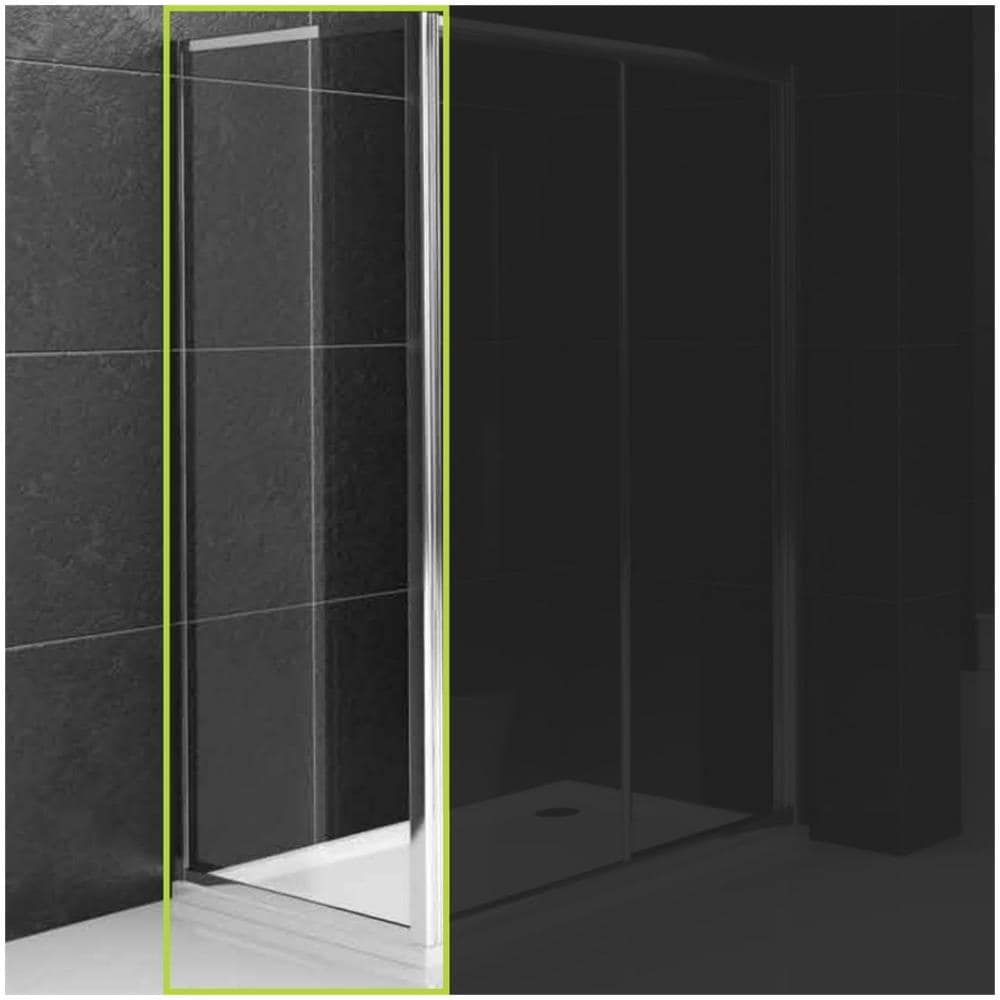 Lato Fisso Box Doccia Slide Adatto Per Porta Scorrevole Slide Cristallo Temprato *** Misure : 68-70cm X H190cm Stampato - Foto 2