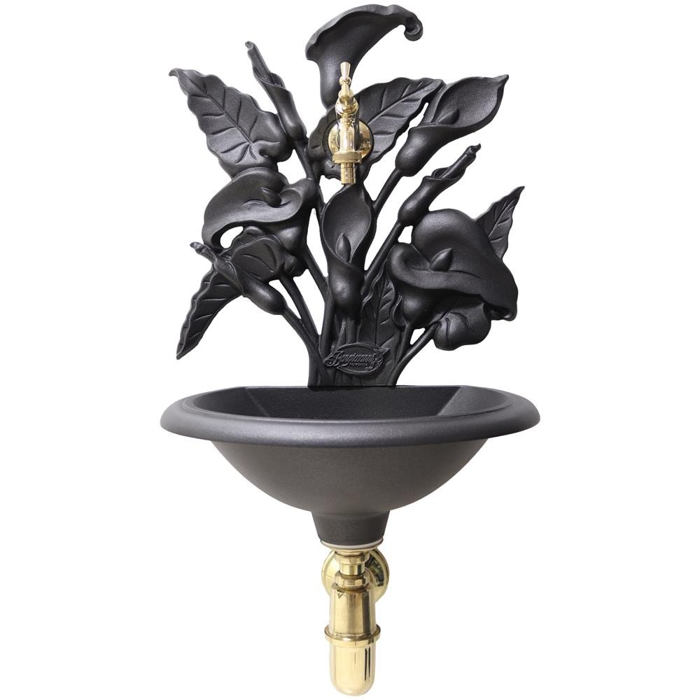 Fontana A Muro Mod. calla Con Rubinetto In Ottone Lucido Cod. 303 / l + Sifone - Foto 1