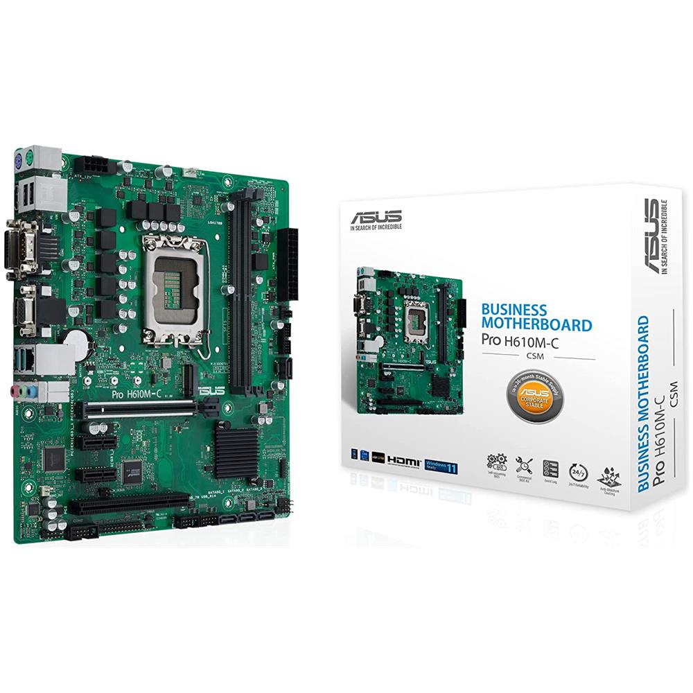 Scheda Madre Pro H610M-C-CSM Socket LGA 1700 Chipset H610 Micro ATX - Foto 1