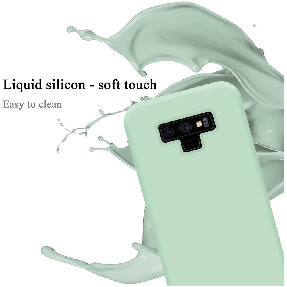 Custodia Compatibile Con Samsung Galaxy Note 9 In Liquid Verde Chiaro - Coperchio Protettivo In Silicone Tpu Flessibile - Foto 2