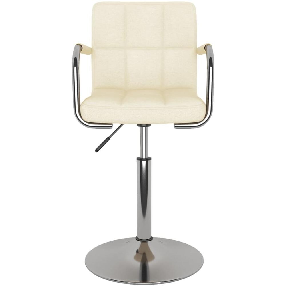 Sedia Da Pranzo Crema In Tessuto - Foto 3