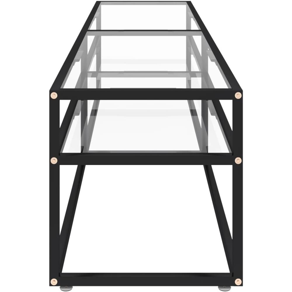 Mobile Porta Tv Trasparente 180x40x40,5 Cm In Vetro Temperato - Foto 2
