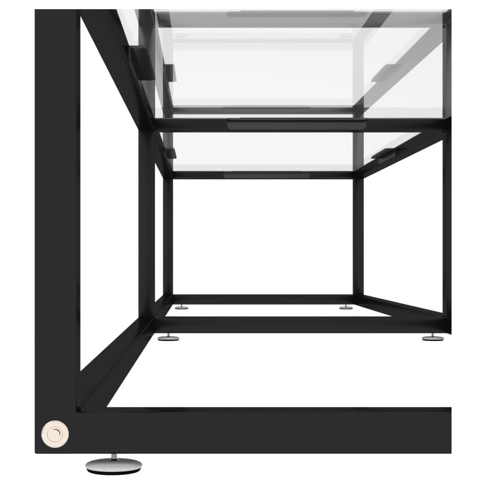 Mobile Porta Tv Trasparente 180x40x40,5 Cm In Vetro Temperato - Foto 5