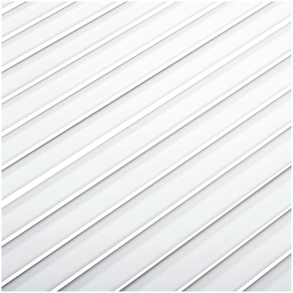 Ante a Lamelle Bianche 4 pz Bianche 99,3x59,4 cm Legno di Pino - Foto 5