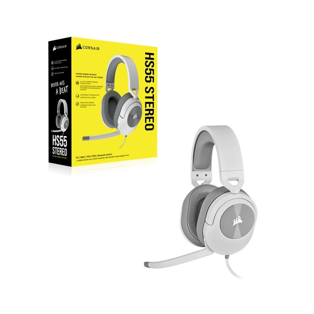 Hs55 Stereo Auricolare Cablato Portatile Giocare Bianco - Foto 4