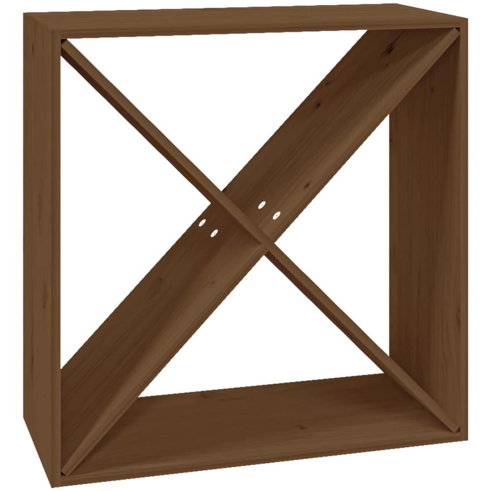 Portabottiglie Miele 62x25x62 Cm In Legno Massello Di Pino - Foto 2