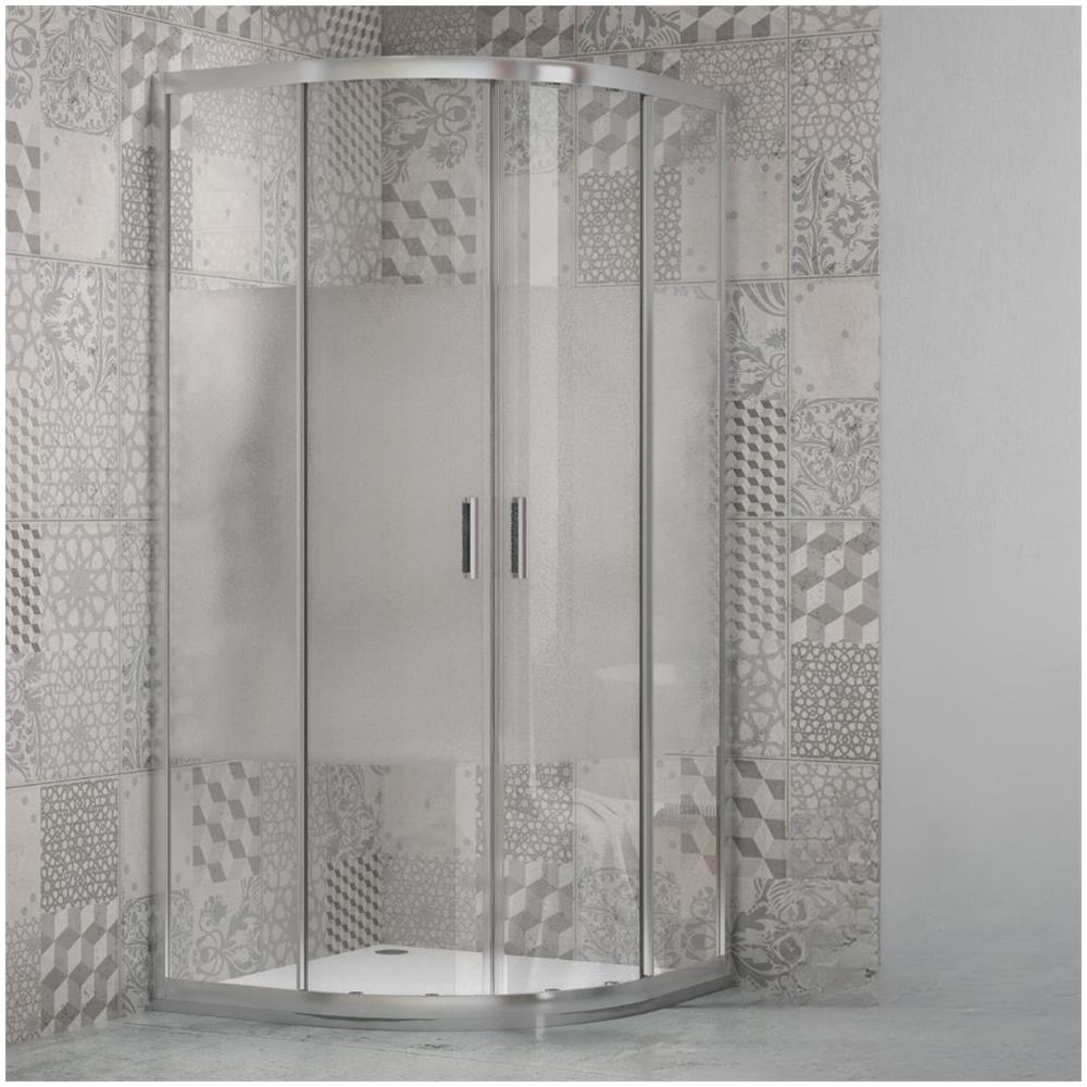 Lato Fisso Box Doccia Book Adatto Per Porta A Soffietto Book Cristallo Temprato *** Misure : 90x90x190h Cm Regolabile - Foto 2