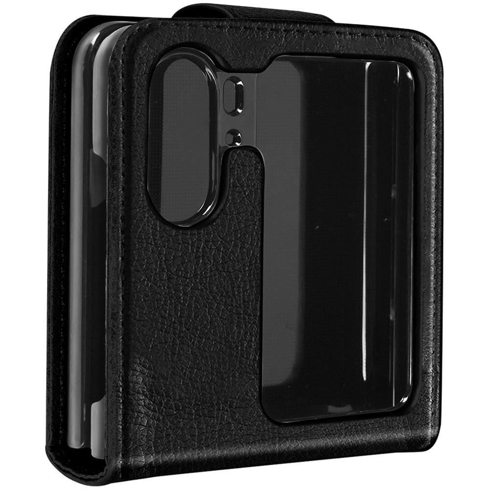 Cover Per Oppo Find N2 Flip Con Linguetta Magnetica Chesterfield Nera - Foto 1