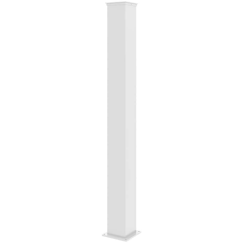 Palo Eifel 15x15 In Alluminio A. 166cm - Bianco Opaco - Foto 1