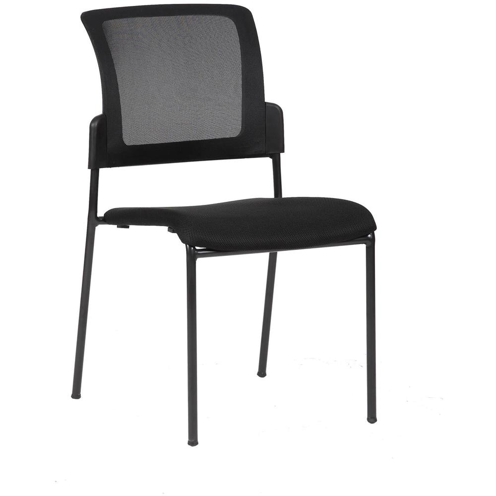 Sedia Da Ufficio Boulder, Sedia Sala Da Attesa Imbottita Per Ufficio, Seduta Ergonomica Da Attesa, 58x47h87 Cm, Nero - Foto 1