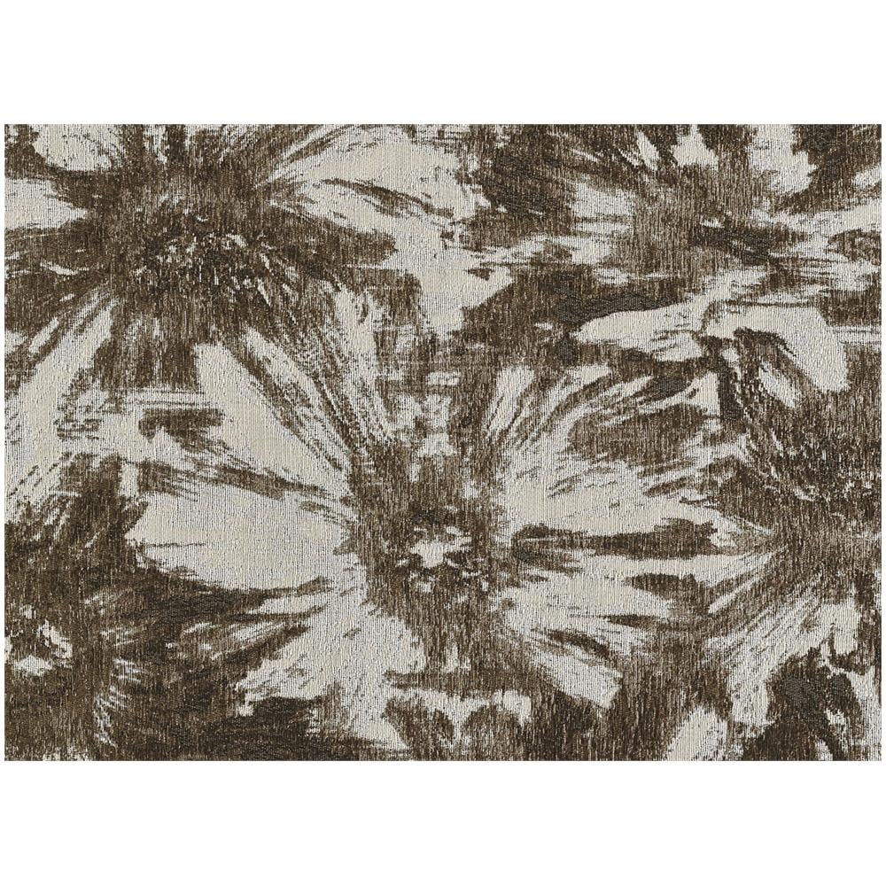 Tappeto Salotto Velour Antiscivolo Disegno Fior Di Loto By Suardi 200x280 Fango - Foto 2