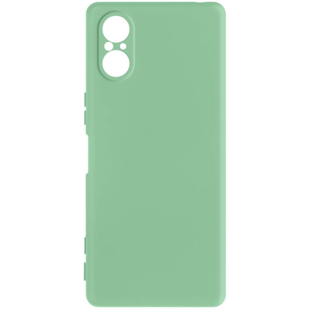Cover Per Sony Xperia 5 V Silicone Semirigido Soft-touch Con Cinturino Verde - Foto 1