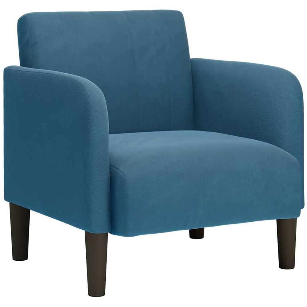 Divano Sedia con Braccioli Blu 54 cm in Velluto - Foto 1